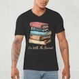 I'm With The Banned Read Banned Books Bookworm Men Women Men's V-Neck T-Shirt