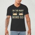I'm This Many Books Old Read Book 2nd Birthday 2 Years Old Men's V-Neck T-Shirt I'm This Many Books Old Read Book 2nd Birthday 2 Years Old Men's V-Neck T-Shirt