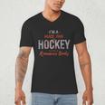 I'm a Huge Fan Of Hockey Players In Romance Books Men's V-Neck T-Shirt