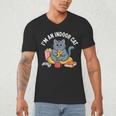 I'm An Indoor Cat Introvert Pizza Popcorn Book Gamer Cat Men's V-Neck T-Shirt