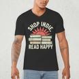 Independent Bookstore Fans Shop Local Literary Community Men's V-Neck T-Shirt Independent Bookstore Fans Shop Local Literary Community Men's V-Neck T-Shirt