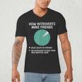 Introvert Introverted Person Awkward Introverts Dog Lover Men's V-Neck T-Shirt