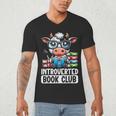 Introverted Book Club Reading Lover Cow Men's V-Neck T-Shirt