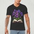 Irises Flowers Book Iris Floral Men's V-Neck T-Shirt