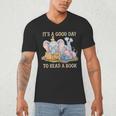 Its A Good Day To Read A Book Cute Pig & Elephant Adventure Men's V-Neck T-Shirt