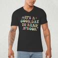 It's A Good Day To Read A Book Reading Librarian Teacher Kid Men's V-Neck T-Shirt