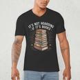 It's Not Hoarding If It's Books Book Reader Lover Men's V-Neck T-Shirt
