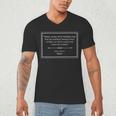 James Joyce Ulysses Book Quote Men's V-Neck T-Shirt James Joyce Ulysses Book Quote Men's V-Neck T-Shirt