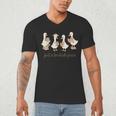 Just A Bookish Goose Goose Book LoverSilly Goose Book Club Men's V-Neck T-Shirt