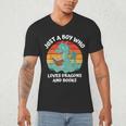 Just A Boy Who Loves Dragons And Books Kids Toddler Baby 5T Men's V-Neck T-Shirt Just A Boy Who Loves Dragons And Books Kids Toddler Baby 5T Men's V-Neck T-Shirt