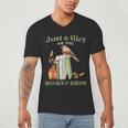 Just a Girl Who Loves Books And Birds Book Reading Bird Love Men's V-Neck T-Shirt Just a Girl Who Loves Books And Birds Book Reading Bird Love Men's V-Neck T-Shirt