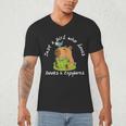 Just a Girl Who Loves Books And Capybaras Men's V-Neck T-Shirt