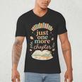 Just One More Chapter Cozy Book Lover Reading & Coffee Men's V-Neck T-Shirt Just One More Chapter Cozy Book Lover Reading & Coffee Men's V-Neck T-Shirt