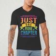JUST ONE MORE CHAPTER Fun Reading Book Lover Men's V-Neck T-Shirt