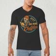 Just One More Chapter Skeleton Reading Book Scaft Beanie Men's V-Neck T-Shirt Just One More Chapter Skeleton Reading Book Scaft Beanie Men's V-Neck T-Shirt