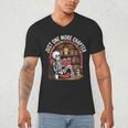 Just One More Chapter Skeleton Reading Cozy Books Men's V-Neck T-Shirt