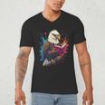 Kawaii Eagle Reads Book Reading Library Book Bookworm Men's V-Neck T-Shirt Kawaii Eagle Reads Book Reading Library Book Bookworm Men's V-Neck T-Shirt