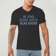 Be Kind Drink Water Read Books Men's V-Neck T-Shirt
