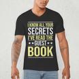 I Know All Your Secrets i Have Read Guest Book Hotel Manager Men's V-Neck T-Shirt
