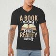 Librarian A Book A Day For Book Lover Reading Library Men's V-Neck T-Shirt