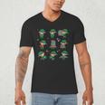 Librarian Book Lover Christmas Elf Reading Joy Men's V-Neck T-Shirt Librarian Book Lover Christmas Elf Reading Joy Men's V-Neck T-Shirt