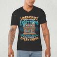 Librarian Book Lover Library Librarian Men's V-Neck T-Shirt Librarian Book Lover Library Librarian Men's V-Neck T-Shirt