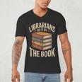 Librarians Do It By The Book Librarian Men's V-Neck T-Shirt