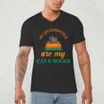 My Life Essentials Are Cat And Books Men's V-Neck T-Shirt