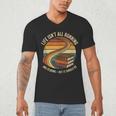 Life Isn’t All Running And Reading Book Lover Men's V-Neck T-Shirt Life Isn’t All Running And Reading Book Lover Men's V-Neck T-Shirt