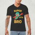 Little Cute Superhero Brother Comic Book Baby Bro Men's V-Neck T-Shirt Little Cute Superhero Brother Comic Book Baby Bro Men's V-Neck T-Shirt