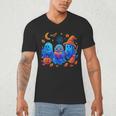Little Ghost Coffee Tee Spooky Season Ghost Reading Book Men's V-Neck T-Shirt Little Ghost Coffee Tee Spooky Season Ghost Reading Book Men's V-Neck T-Shirt