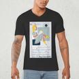 Little Miss Muffet Reading a Picture Book Men's V-Neck T-Shirt