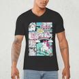 My Little Pony Classic Vintage Rainbow Castle Comic Book Men's V-Neck T-Shirt My Little Pony Classic Vintage Rainbow Castle Comic Book Men's V-Neck T-Shirt