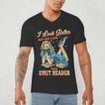 I Look Better Bent Over A Book Proud Smut Reader Adult Humor Men's V-Neck T-Shirt