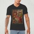 Louisa May Alcott Coming Of Age Novel Little Women Book Cover Small Men's V-Neck T-Shirt Louisa May Alcott Coming Of Age Novel Little Women Book Cover Small Men's V-Neck T-Shirt