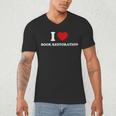 I LOVE BOOK RESTORATION Men's V-Neck T-Shirt