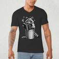 I Love Trashy Book Club Raccoon No Shelf Control Weirdcore Men's V-Neck T-Shirt I Love Trashy Book Club Raccoon No Shelf Control Weirdcore Men's V-Neck T-Shirt
