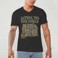 Loyal To The Shelf Knight Panther Book Lover Men's V-Neck T-Shirt Loyal To The Shelf Knight Panther Book Lover Men's V-Neck T-Shirt