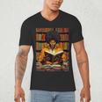 Man Reading Book Black History Month Book Lover Afro Men's V-Neck T-Shirt Man Reading Book Black History Month Book Lover Afro Men's V-Neck T-Shirt
