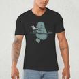 Manatee Reading Book Bookworm Manatees Ocean Animal Lover Men's V-Neck T-Shirt