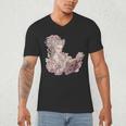 Marie Antoinette Reading A Book Men's V-Neck T-Shirt