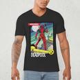 Marvel Comics Deadpool Vintage Book Art Men's V-Neck T-Shirt