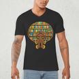 Melanin Afro Women Girl Book Librarian History African Men's V-Neck T-Shirt