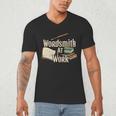 Wordsmith At Work Vintage Writer & Author Pen Book Lover Men's V-Neck T-Shirt