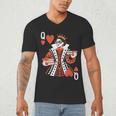 Modern Queen Of Hearts Book Lover Reading Novels Romantasy Men's V-Neck T-Shirt Modern Queen Of Hearts Book Lover Reading Novels Romantasy Men's V-Neck T-Shirt