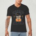 Nerdy By Nature Chibi Cute Book Lover Men's V-Neck T-Shirt