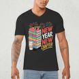 New Year New Chapter Book Lover Reader Men's V-Neck T-Shirt New Year New Chapter Book Lover Reader Men's V-Neck T-Shirt