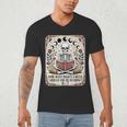 How Many Nights Reading Meme 6 7 Book Lover Men's V-Neck T-Shirt