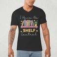 No Shelf Control Book Readers Librarians Bookworms Men's V-Neck T-Shirt No Shelf Control Book Readers Librarians Bookworms Men's V-Neck T-Shirt