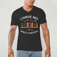 No Shelf Control Read Reading Book Librarian Men Women Kids Men's V-Neck T-Shirt